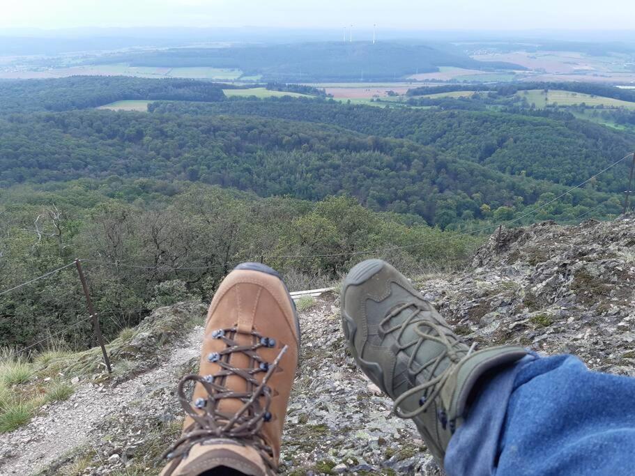 Vila Ferienloft Ottos Werkstatt Mit Saunafass Dannenfels Exteriér fotografie